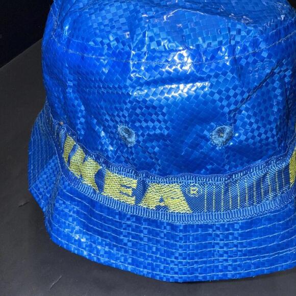 IKEA Knorva Frakta Blue Bucket Hat Unisex One Size Fishing Cap Lightweight - Picture 3 of 15